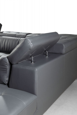 Design Skórzana Sofa Sofa Kanapa Podkładka Narożnik Siedziba Ustawić Żywy krajobraz