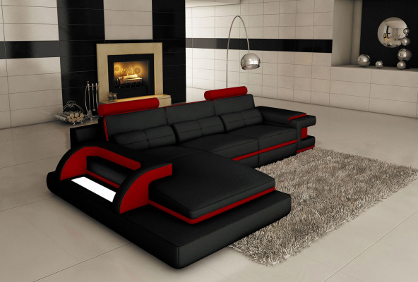 Design Podkładka Narożnik Skórzana Sofa Sofa Kanapa Siedziba Ustawić Żywy krajobraz