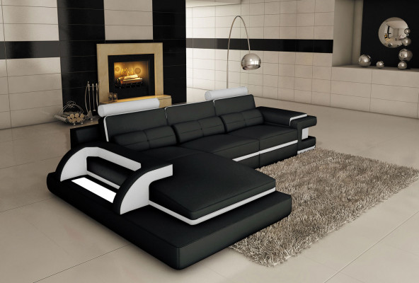 Design Podkładka Narożnik Skórzana Sofa Sofa Kanapa Siedziba Ustawić Żywy krajobraz