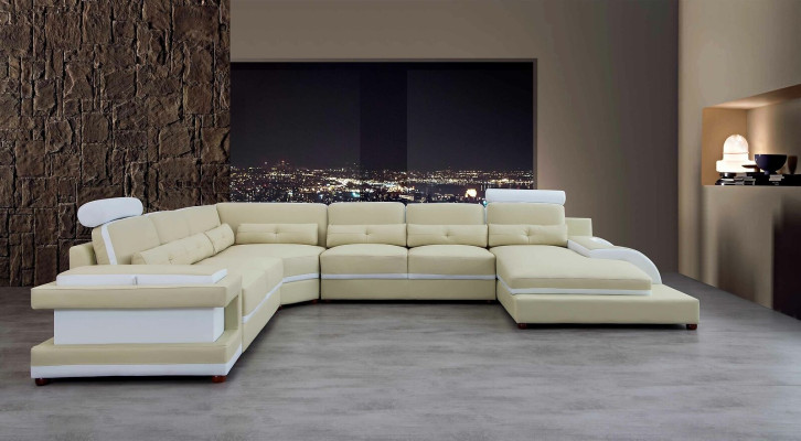 Skórzana sofa XXL Duże Sofy Sofa Kanapa Kanapa Podkładka Narożnikowa kanapa Żywy krajobraz Skóra