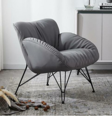 Fotel Soft TV do salonu Sofa Fotel Krzesło Aksamit Szary
