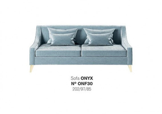Aksamit Sofa Trzyosobowa 3 Siedziba Sofy Materiał Salon Poliester Nowoczesny Luksus Niebieski