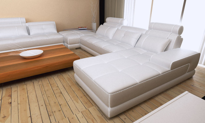 Nowoczesny design Podkładka Żywy krajobraz skórzana sofa sofa kanapa Siedziba