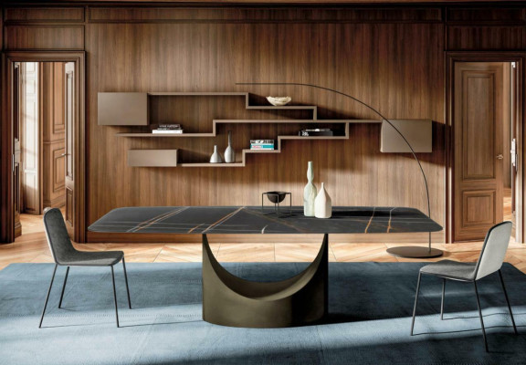 Nowoczesny Stół obiadowy Tabela stoły jadalnia Luxury Meble Design Stone Kuchnia Nowość