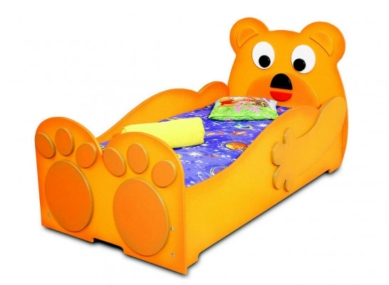 Bear bedne składane łóżko młodzieżowe Junior bed Łóżko żłobek łóżko dziecięce Rama listwowa