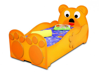 Bear bedne składane łóżko młodzieżowe Junior bed Łóżko żłobek łóżko dziecięce Rama listwowa