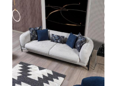 Sofa Kanapa Podkładka Trzyosobowa Szara Kanapy Meble Nowoczesny Design Sofy 3-osobowe Nowość