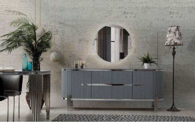 Kredens Klasyczny Kredens Drewno Szafa Szafki Luxury Meble Komody Nowość