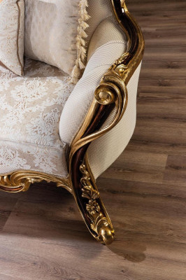 Zestaw Sof Royal 3+1 miejsce do siedzenia Sofa Fotel Classic Design Luksusowy Salon