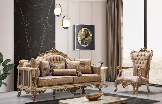 Zestaw do salonu Zestaw sofowy 3+1 miejsce do siedzenia Sofa Kanapa Klasyczne kanapy