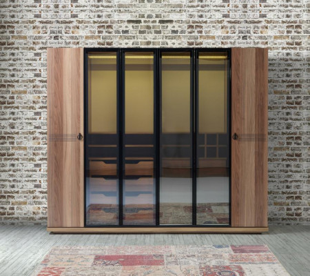 Transparentna Szafa Meble Luxury Design Sypialnia