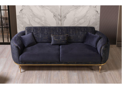 Sofa do salonu 3 miejsce do siedzenia Blue Meble Luxury Couches xxl Meble Couch Sofy