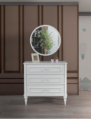 żłobek Komody Drewno Nowoczesny Design Kredens New Biały Meble