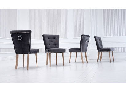 Chesterfield Krzesło Zestaw Grupa 2x Fotel Krzesła Ustawić Siedziba Podkładka Nowe