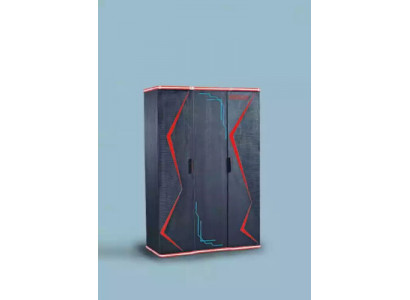 Czarna Szafa Szafa Meble Szafki żłobek Drewno 131x60x200
