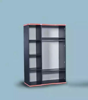Czarna Szafa Szafa Meble Szafki żłobek Drewno 131x60x200