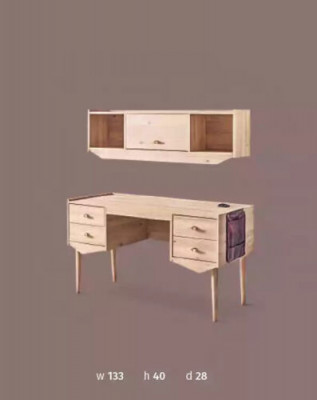 Sekretarz Biurko Tabela 134x60x77 Biurka stoły Meble Drewno Komputer