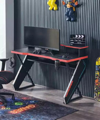 Nowoczesne stoły Biurko Biurko Dziecięce Czarny Gamer Komputer Tabela