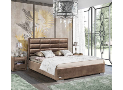 Designerskie łóżko Sypialnia łóżko Włókienniczy Skóra Hotel Luxury Aksamit Podkładka