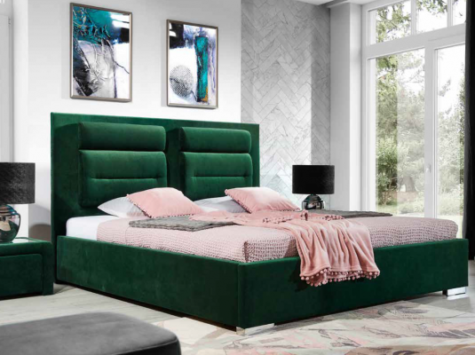 Projektant Łóżko Sypialnia łóżka Włókienniczy Skóra Hotel Luxury Podkładka Aksamit