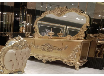 Kredens Lustro Luxury Grupa Kredens Ustawić Komody Szafa Komody Złote