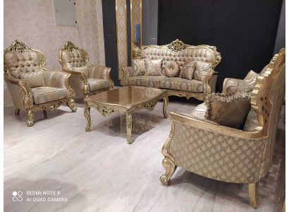 Francuski Zestaw sofowy Podkładka Meble zestaw kanapowy 5 sztuk. Sofa Tabela