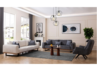 Design Zestaw sofowy zestaw do salonu Modern Obcios 4+3+1 Siedziba 3-częściowy.