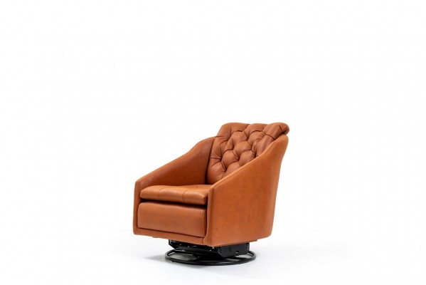 Nowoczesny Fotel Salon Pomarańczowy Meble Designer Lounge Club 75x90