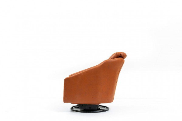 Nowoczesny Fotel Salon Pomarańczowy Meble Designer Lounge Club 75x90