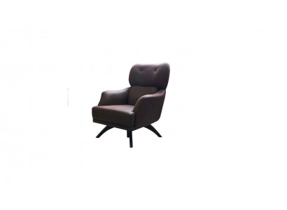 EarsFotel Single Seater Fotel CocktailFotel Material Brown Nowoczesne miejsce do siedzenia