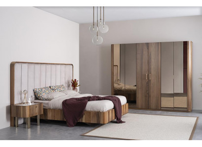 Luksusowa Sypialnia Kompletna Podkładka Meble Double Bed Modern Szafa