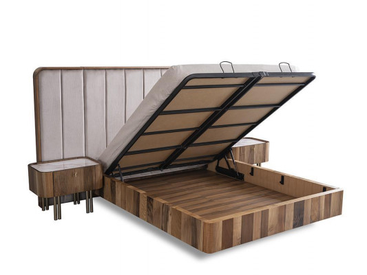 Luksusowa Sypialnia Kompletna Podkładka Meble Double Bed Modern Szafa
