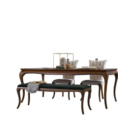 Jadalnia grupowa meble do jadalni komplet jadalnia jadalnia 8-częściowy Drewno brązowy Tabela