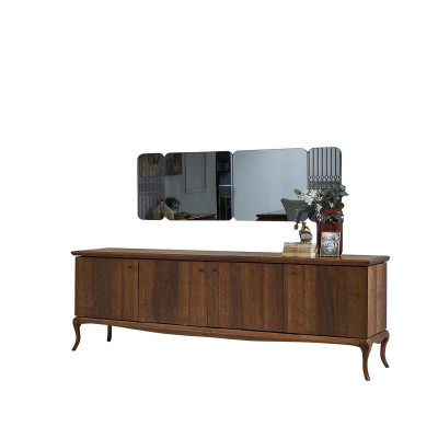 Jadalnia grupowa meble do jadalni komplet jadalnia jadalnia 8-częściowy Drewno brązowy Tabela