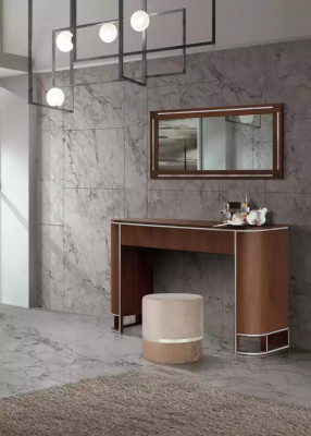 Designerska Kompletna Toaletka + Lustro Modern Meble Nowy Zestaw 2 Sztuki