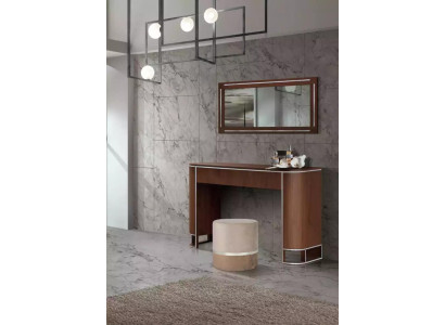 Designerska Kompletna Toaletka + Lustro Modern Meble Nowy Zestaw 2 Sztuki