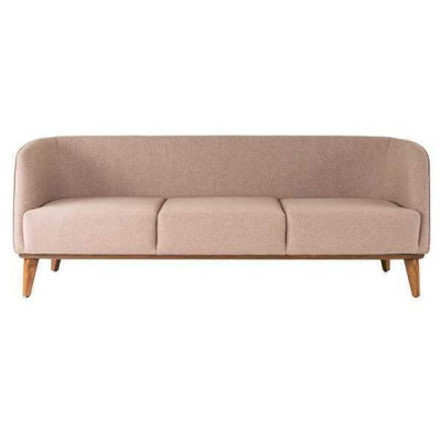 Sofa Beżowa Stylowa 2-miejsce do siedzenia Nowoczesna Sofa do Salonu Podkładka Sofy