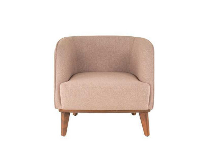 Beżowy Fotel Podkładka Salon Jednoosobowy Designer Lounge RelaxFotel