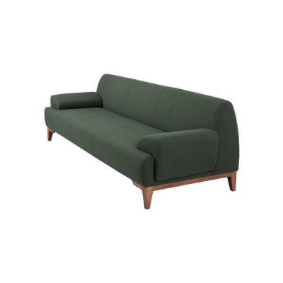 Ciemnozielona trzyosobowa 3-miejsce do siedzenia kanapa tapicerowana sofa do salonu 3-osobowa kanapa