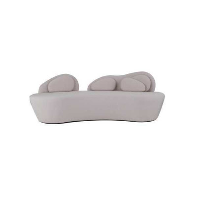 Biała 3-miejsce siedzące Sofa Podkładka 3-miejsce siedzące Living Room Couch Luksusowa Sofa Włókienniczy