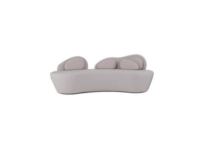 Biała 3-miejsce siedzące Sofa Podkładka 3-miejsce siedzące Living Room Couch Luksusowa Sofa Włókienniczy