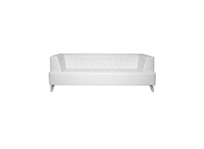 Biała dwuosobowa luksusowa sofa nowoczesna 2-miejsce siedzące klubowa sofa salonowa kanapa nowa