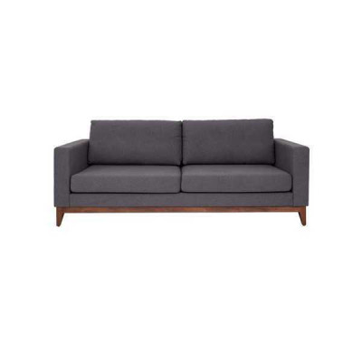 Szara dwuosobowa designerska 2-miejsce do siedzenia kanapa salonowa Włókienniczy tapicerowana sofa