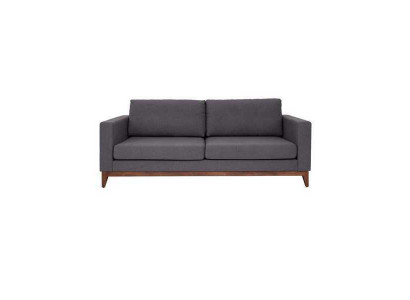 Szara dwuosobowa designerska 2-miejsce do siedzenia kanapa salonowa Włókienniczy tapicerowana sofa
