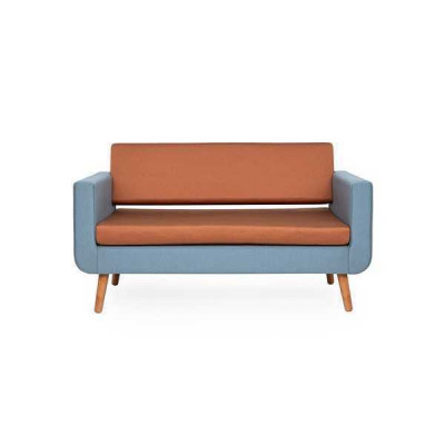 Szaro-pomarańczowa sofa luksusowa 3-miejsce do siedzenia designerska kanapa salonowa Podkładka 3-osobowa