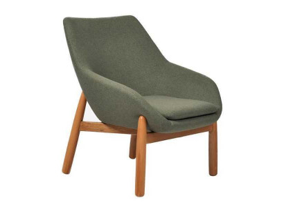 Zielone krzesło do jadalni Krzesła designerskie jednoosobowe drewniane nóżki