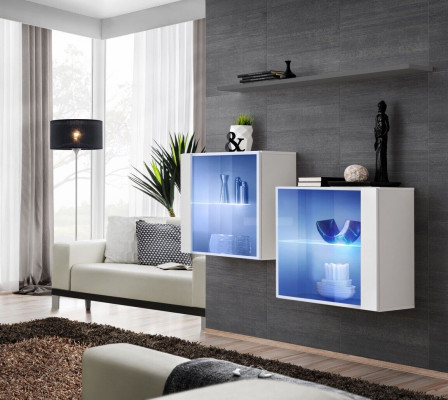 Jednostka ścienna Szafa Nowoczesny Design Szafki Meble do Salonu Ściana Półka