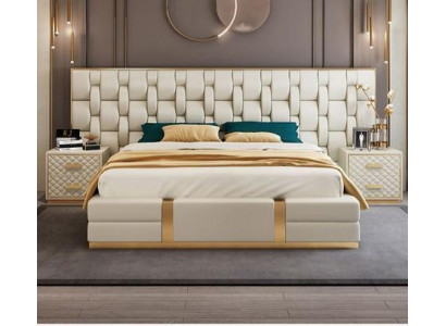 Łóżko Podkładka Design Luxury Double Hotel łóżko beżowe Luxury Hotel Nowość