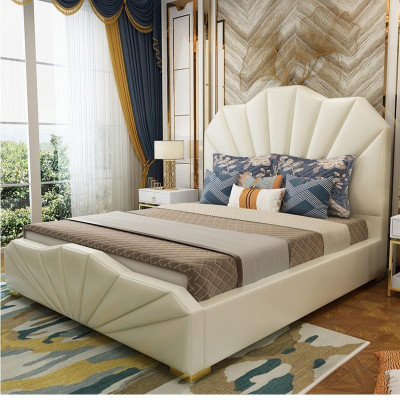 Design Skóra łóżko Hotel Double Łóżko Sypialnia Meble Meble