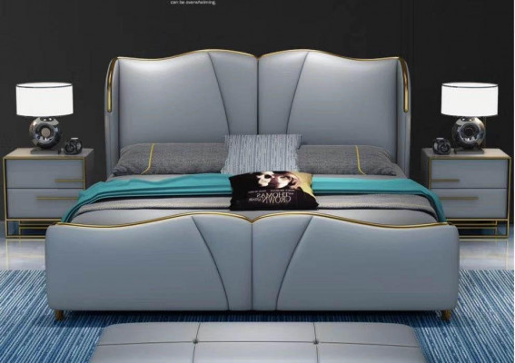 Łóżko Meble Design łóżko Podwójne łóżko Luxury Sypialnia Drewno nowość